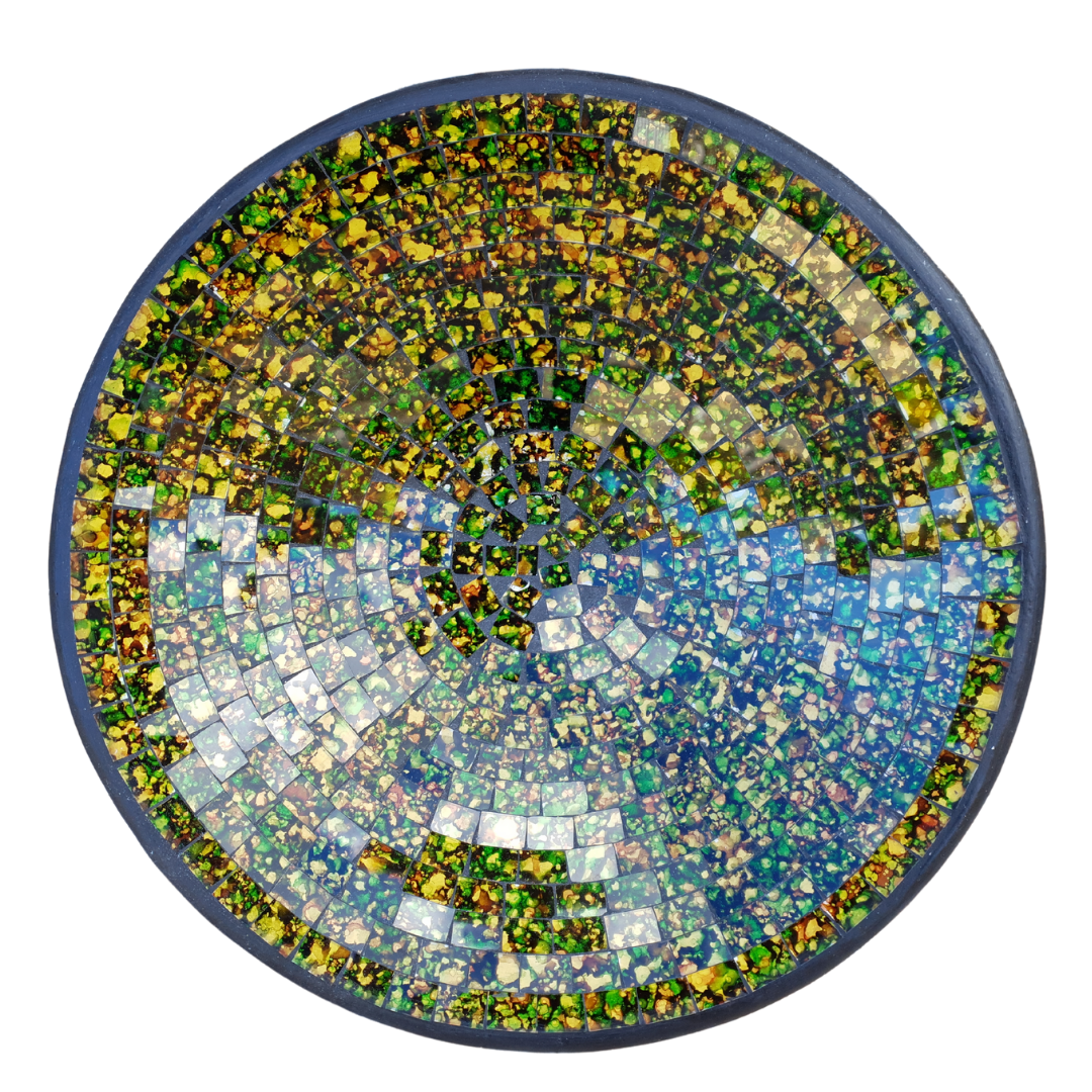 Verdant Harmony Mosaic Bowl 