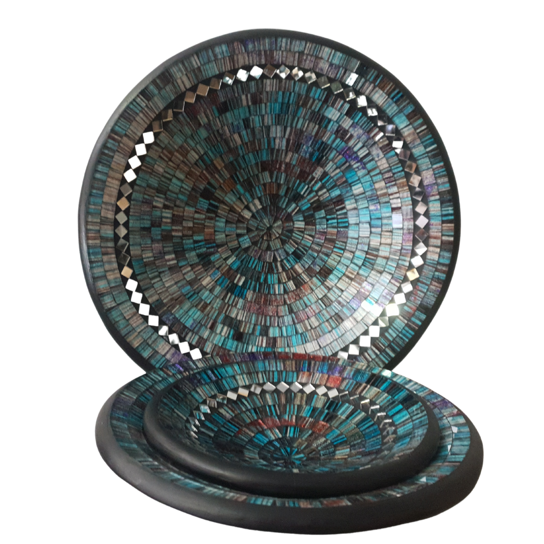 Vivid Mosaic Bowls Round
