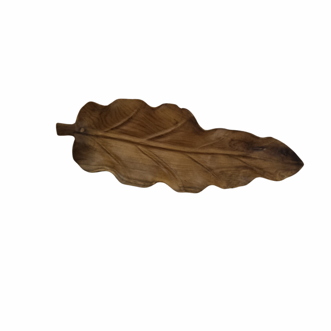 wooden leaf tray