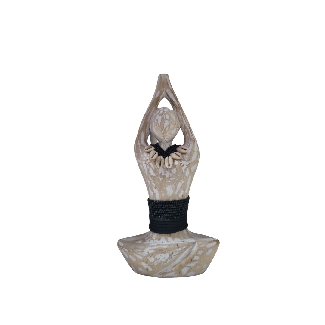 Yoga Pose Wooden Carving - Upward Salute