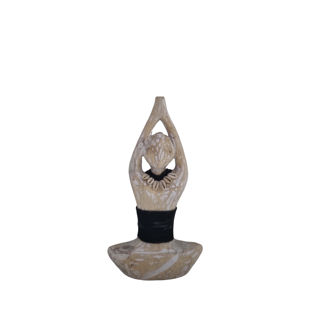 Yoga Pose Wooden Carving - Upward Salute