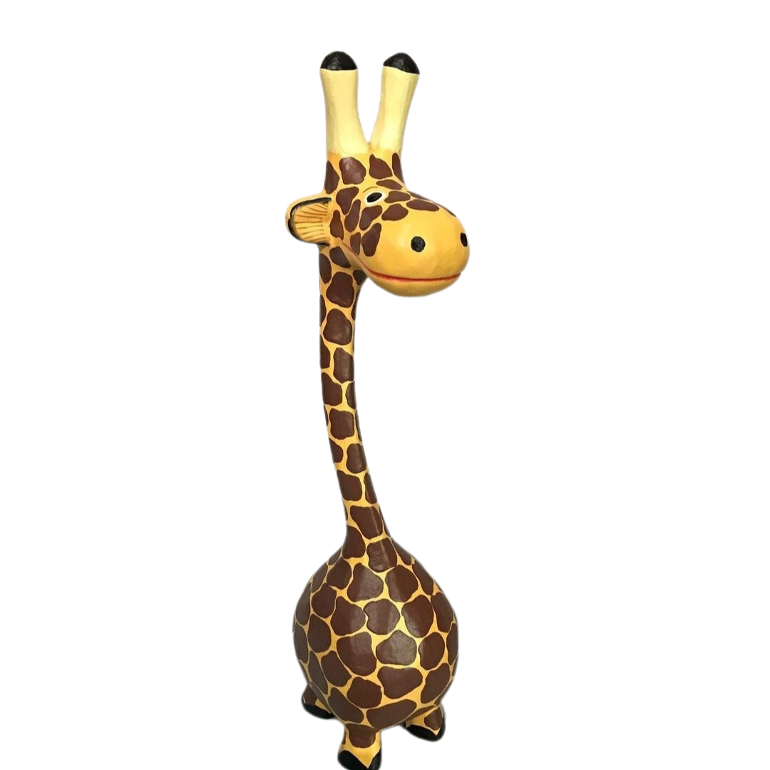 home decor wooden giraffe for decorating a childs room 