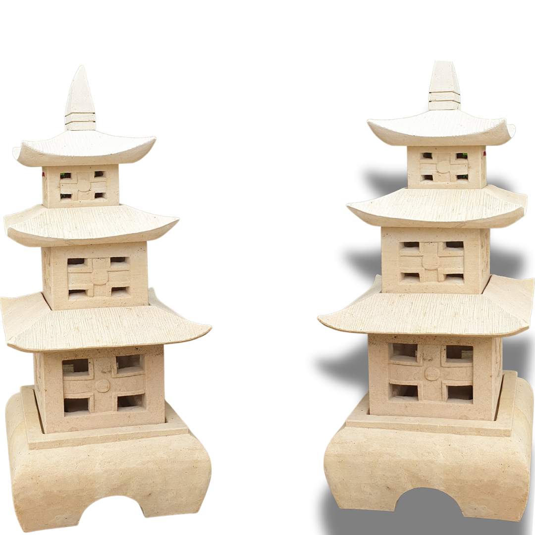 Garden Pagoda Limestone Carving 
