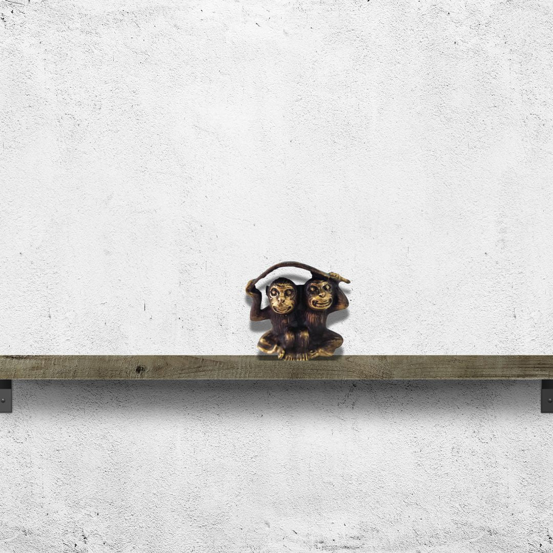 Brass Monkey Figurine Rustic Vibe style1