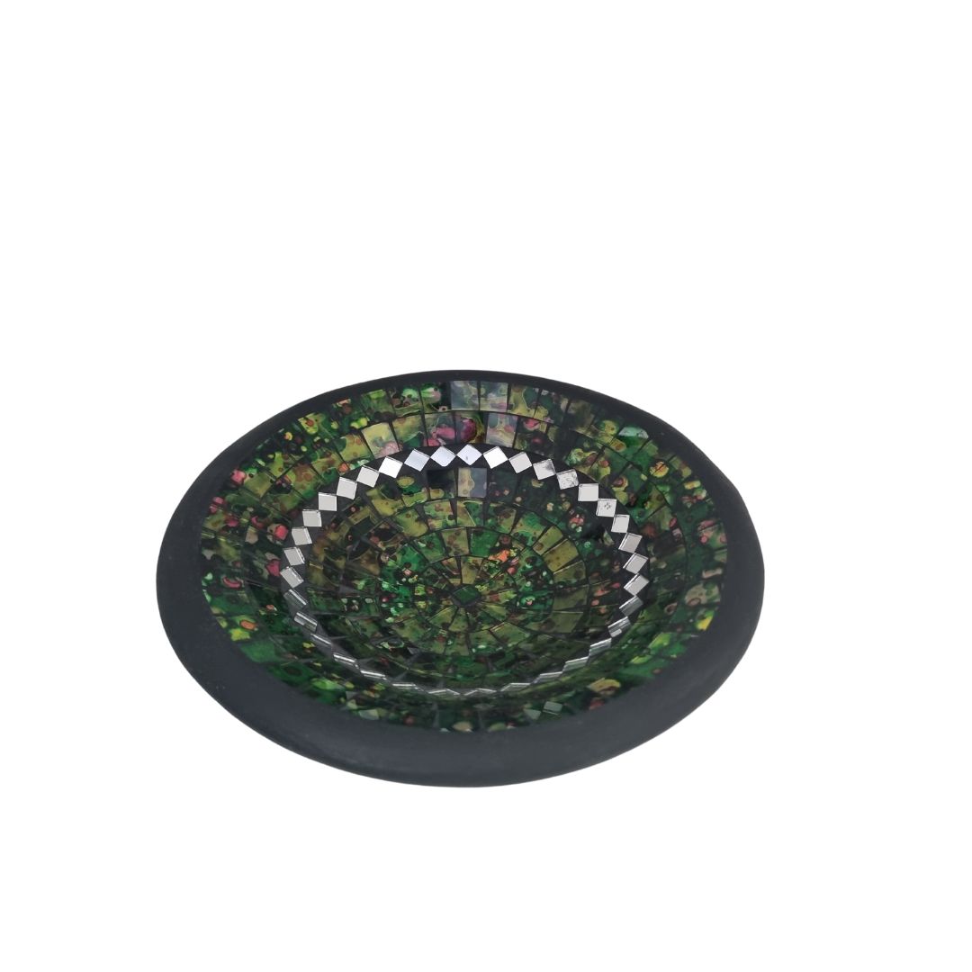 Handcrafted Mosaic Bowls – Coastal-Inspired Colour Range Rustic Green Melody