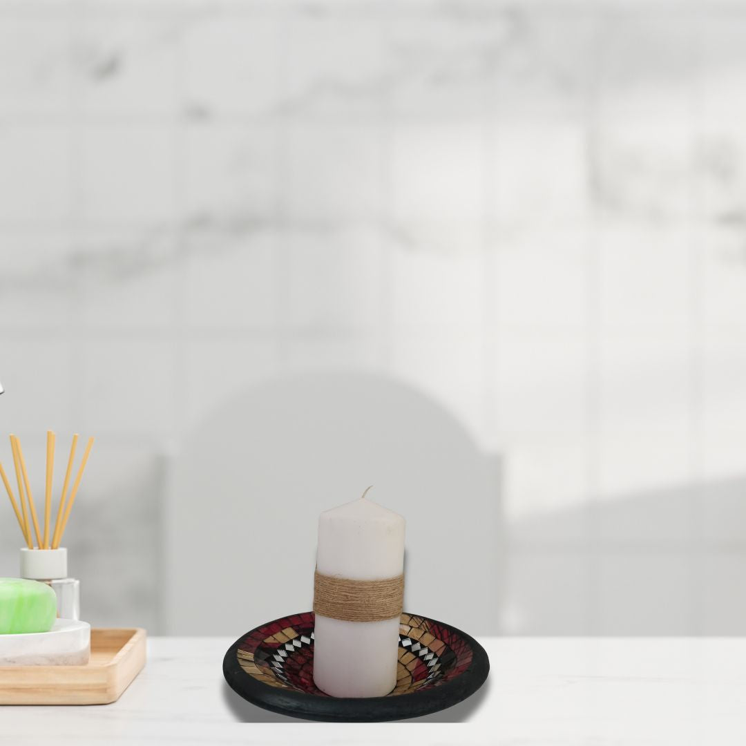 Handcrafted Mosaic Bowls – Coastal-Inspired Colour Range Majestic Red Melody