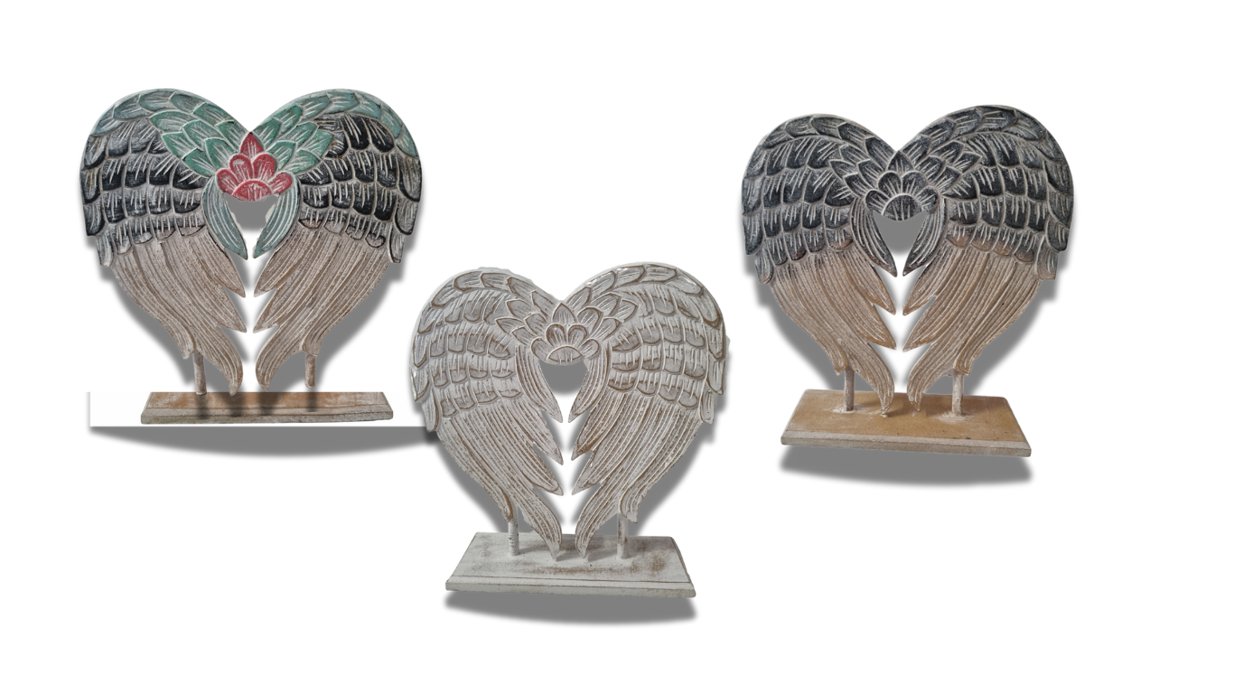 Display Angel Wings On Stand 