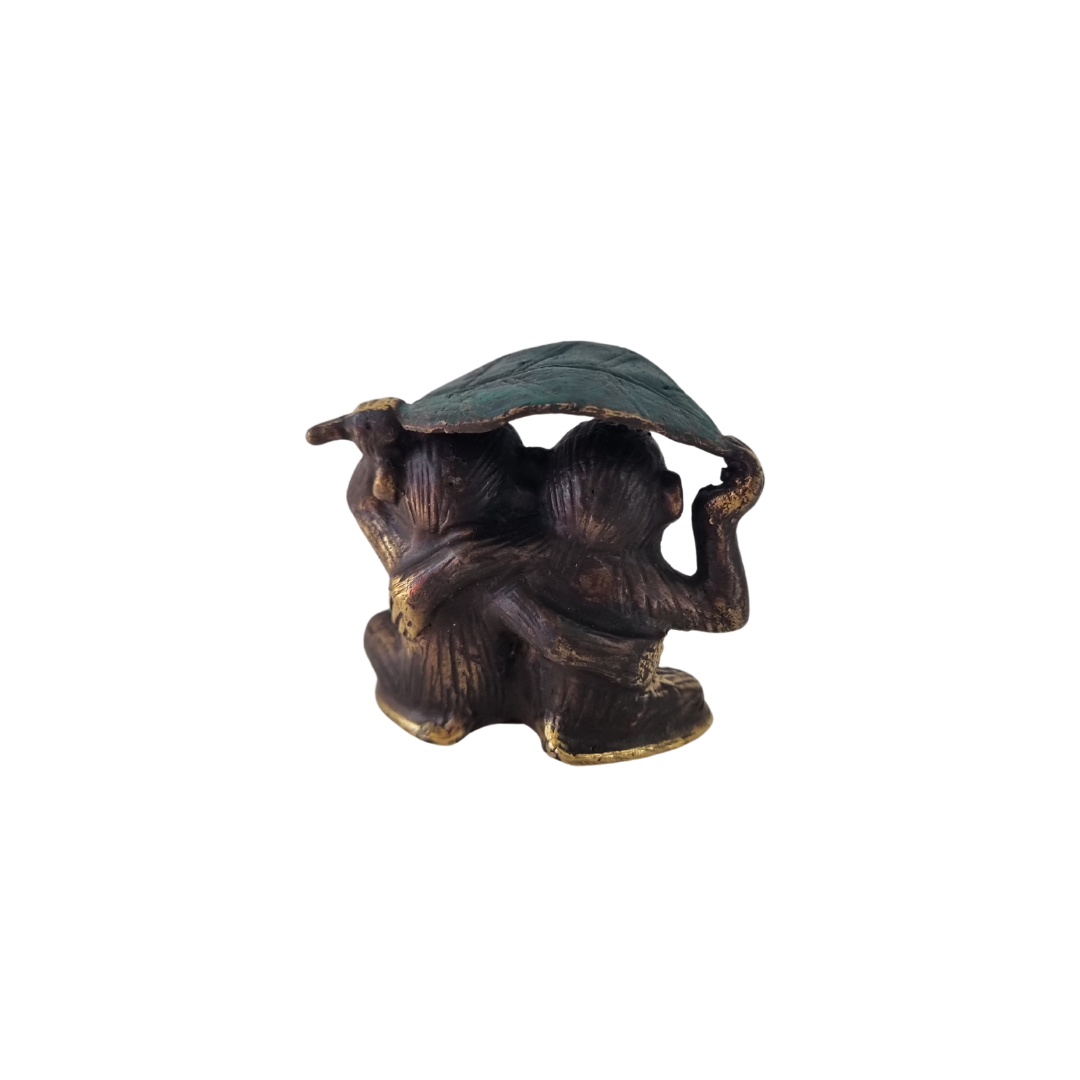 Brass Monkey Figurine Rustic Vibe style1
