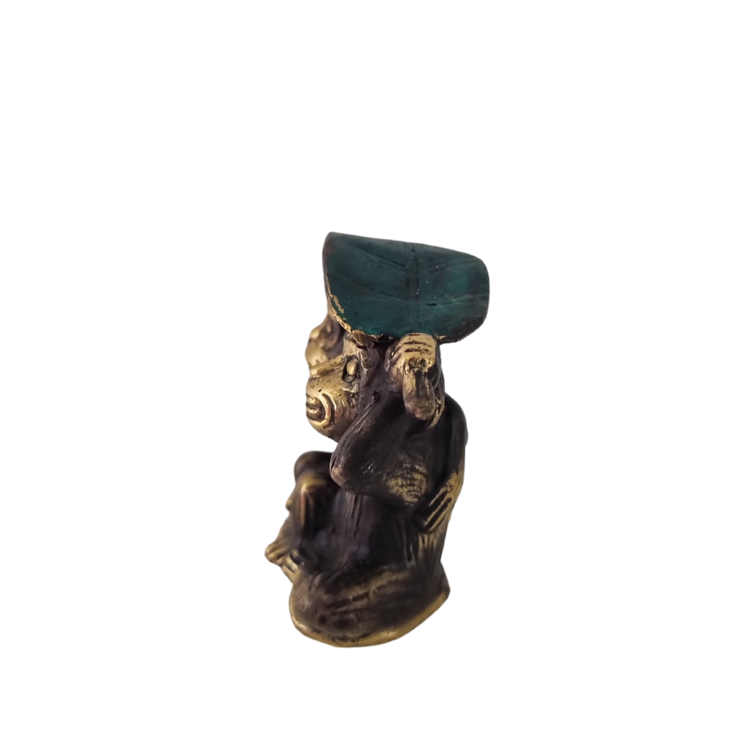 Brass Monkey Figurine Rustic Vibe style1