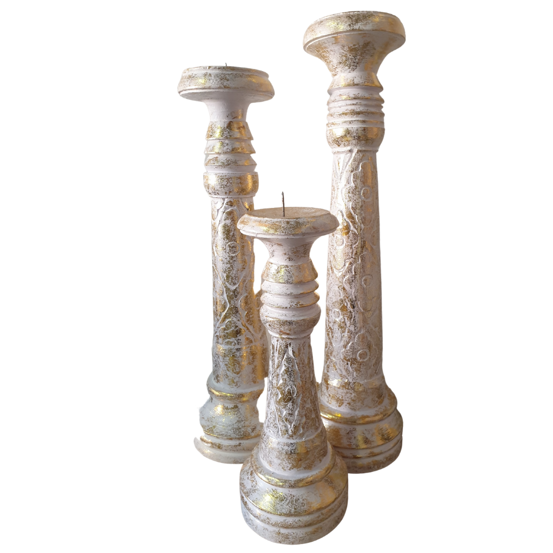 gold wash candle sticks 